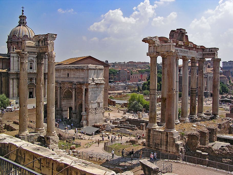 Forum, Rome, Italy, Europe, Antiquity, romans, roman empire, HD wallpaper