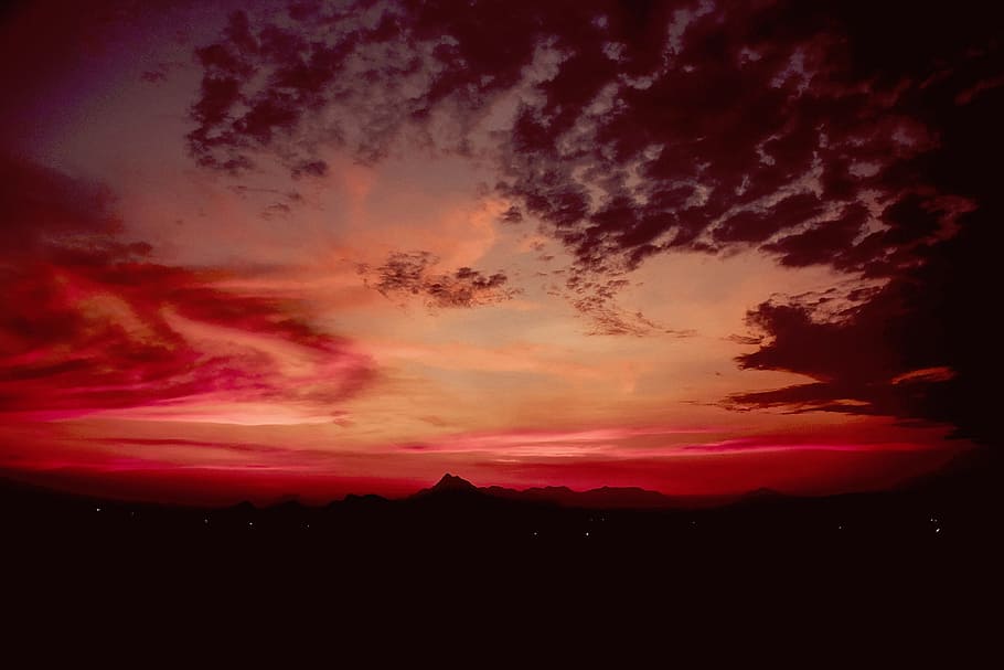 nature, clouds, sky, red, atmosphere, cloud - sky, beauty in nature HD wallpaper