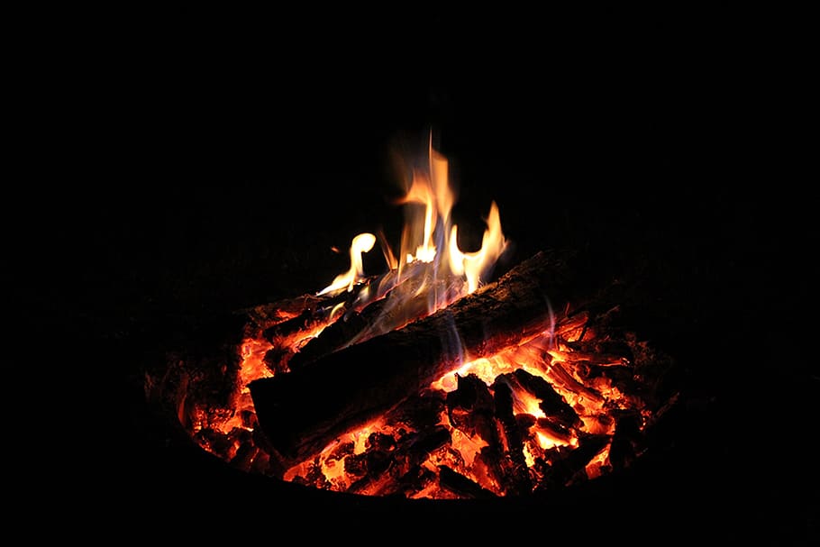 fire, flame, blaze flame, wood fire, campfire, burning, heat - temperature HD wallpaper
