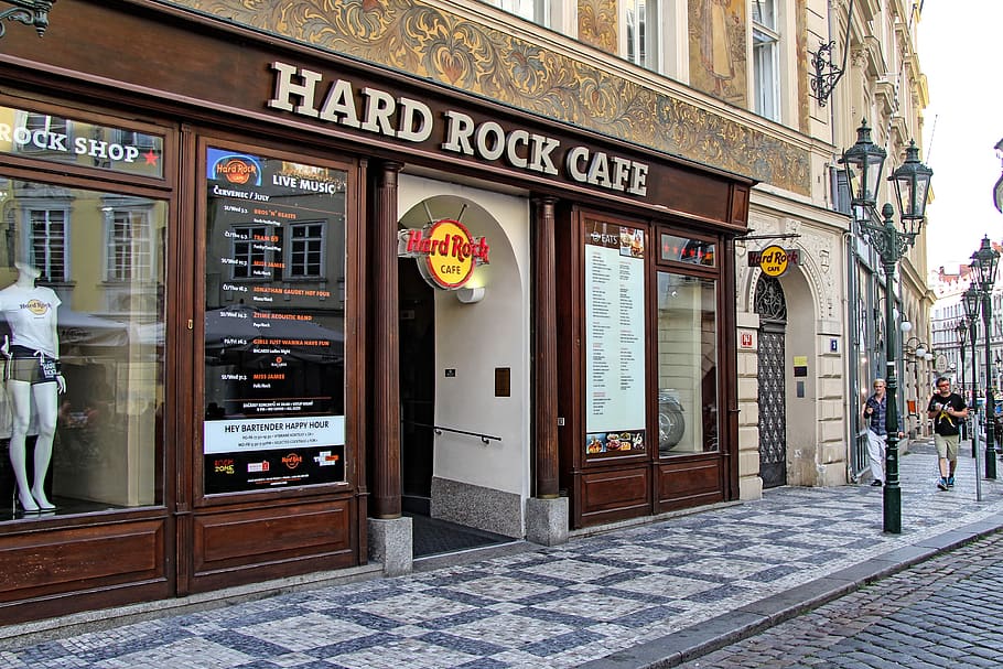 hard-rock-cafe, prague, czech republic, architecture, building exterior, HD wallpaper