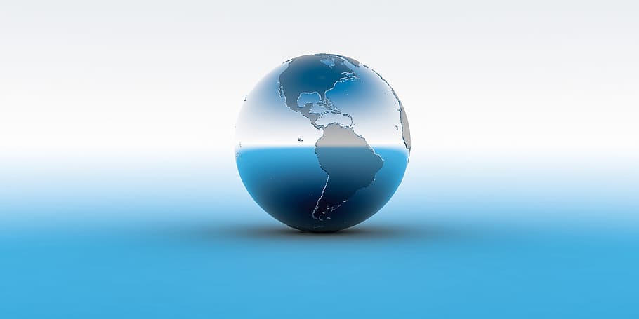 close-up photography of globe logo, world, earth, planet, earth globe, HD wallpaper