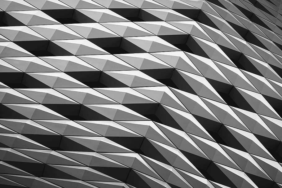 gray and black graphics, abstract, pattern, geometric Shape, backgrounds HD wallpaper