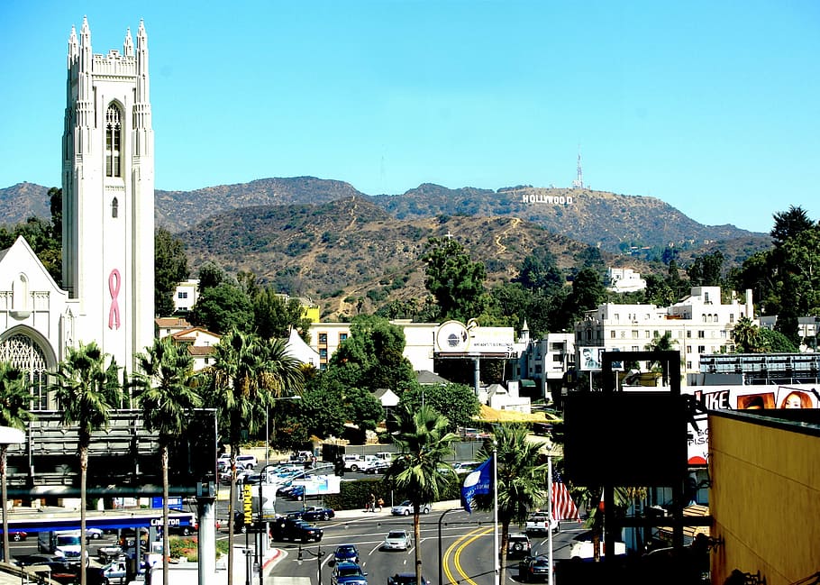 Usa, California, Los Angeles, Hollywood, church, building exterior, HD wallpaper