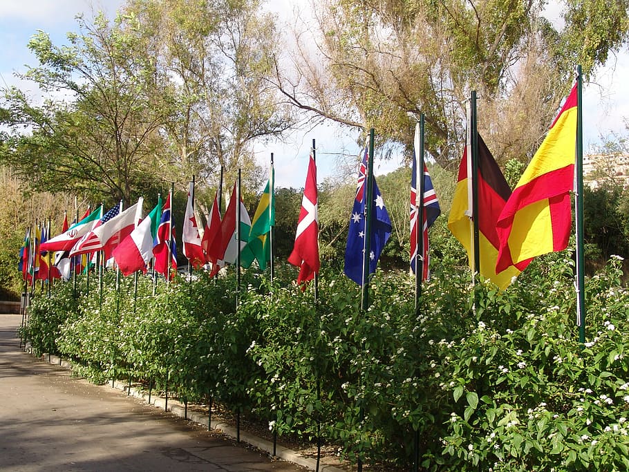 flags, country flags, blow, brier, spain, canada, new zealand HD wallpaper