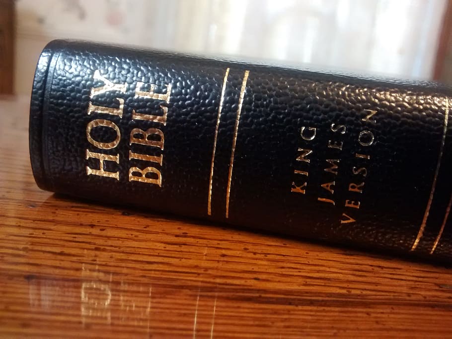 Holy Bible King James Version, kjv, number, wood - material, indoors