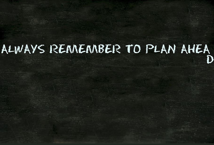 Always remember to plan ahea text, ahead, blackboard, chalkboard HD wallpaper