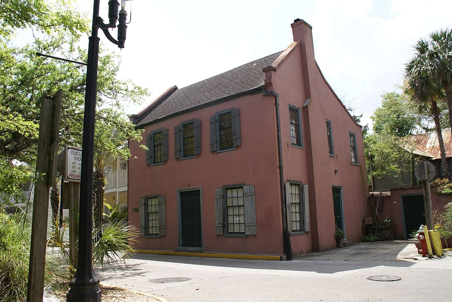 building, old, st augustine, architecture, florida, building exterior HD wallpaper