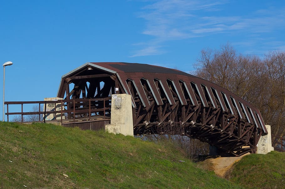 wooden bridge, selected, path, built structure, architecture HD wallpaper