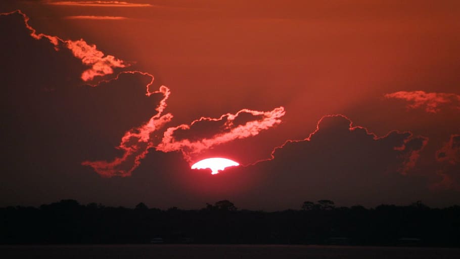 sun, clouds, sunrise, sky, cloud - sky, beauty in nature, no people HD wallpaper