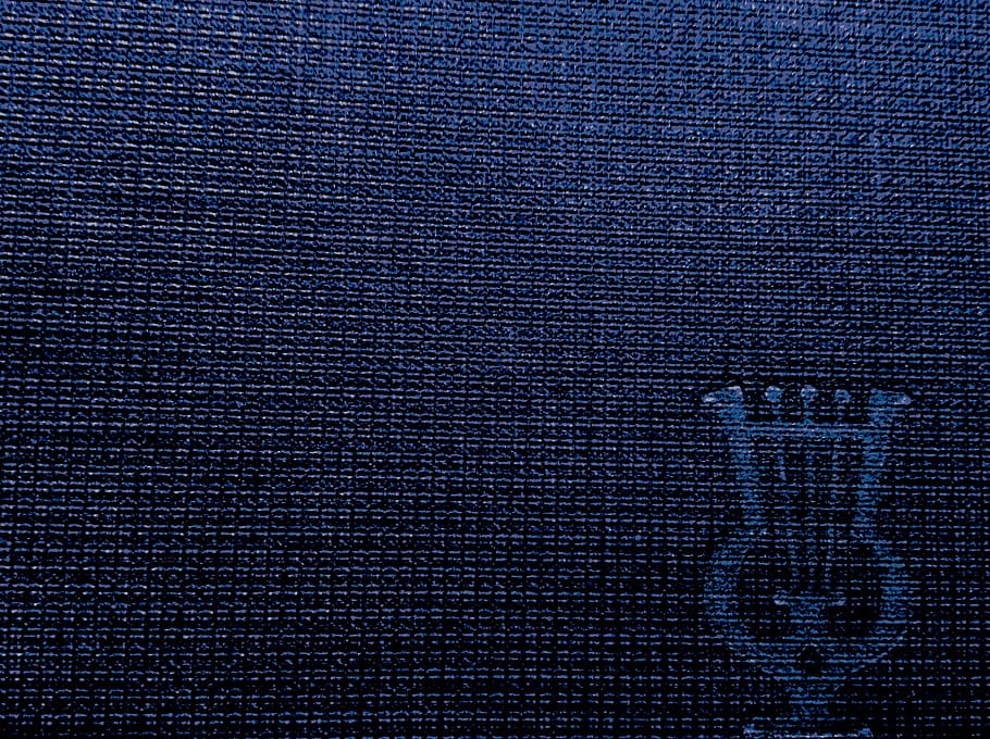 hymnal, lyre, texture, fabric, blue, textured, textile, backgrounds HD wallpaper
