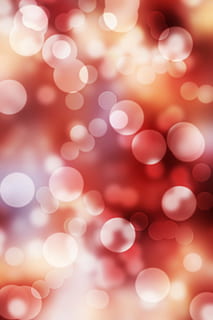 bokeh photo, pattern, red, lights, glitter, sparkle, round HD wallpaper
