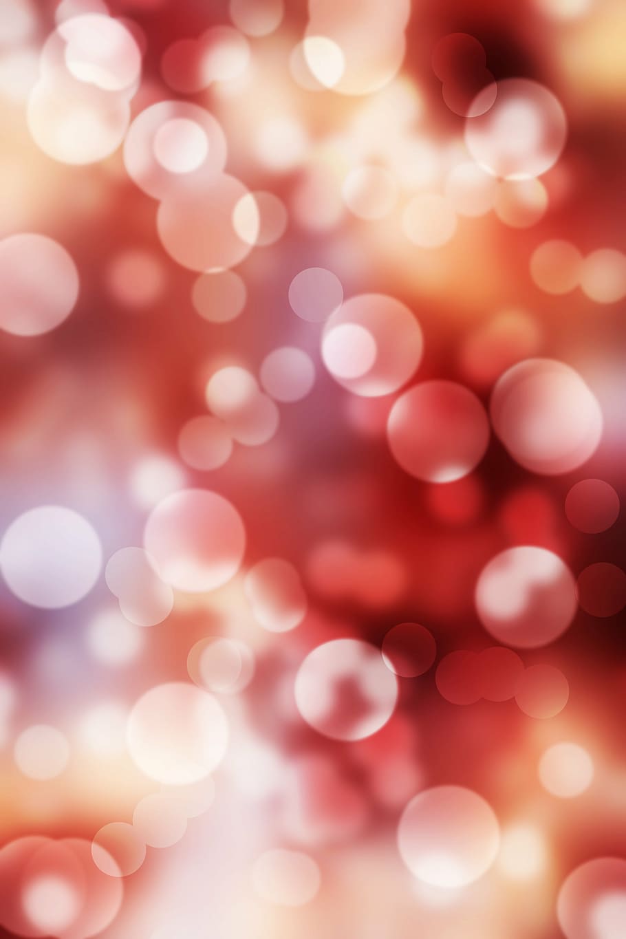 bokeh photo, pattern, red, lights, glitter, sparkle, round HD wallpaper