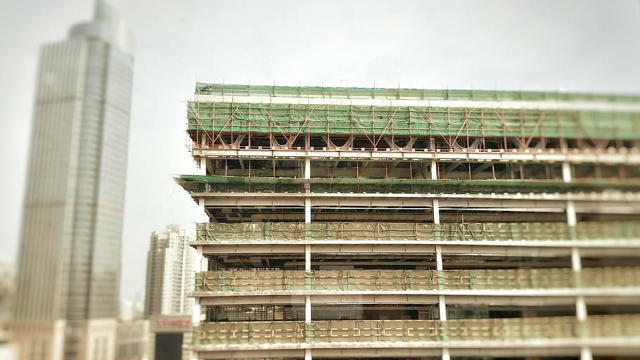 construction, building, city, building construction, site, work HD wallpaper