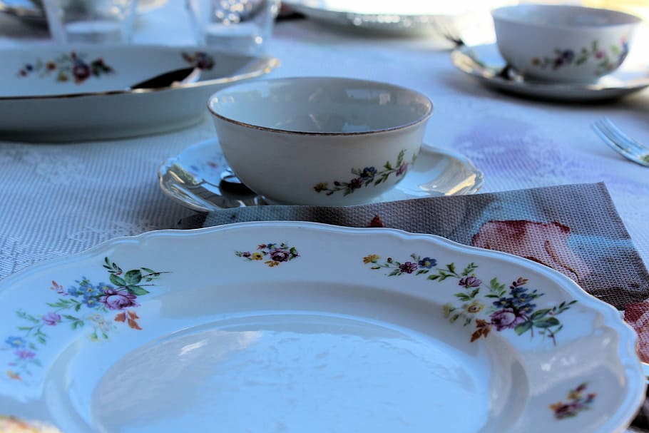 Cups, High Tea, Plate, Afternoon Tea, food and drink, no people HD wallpaper