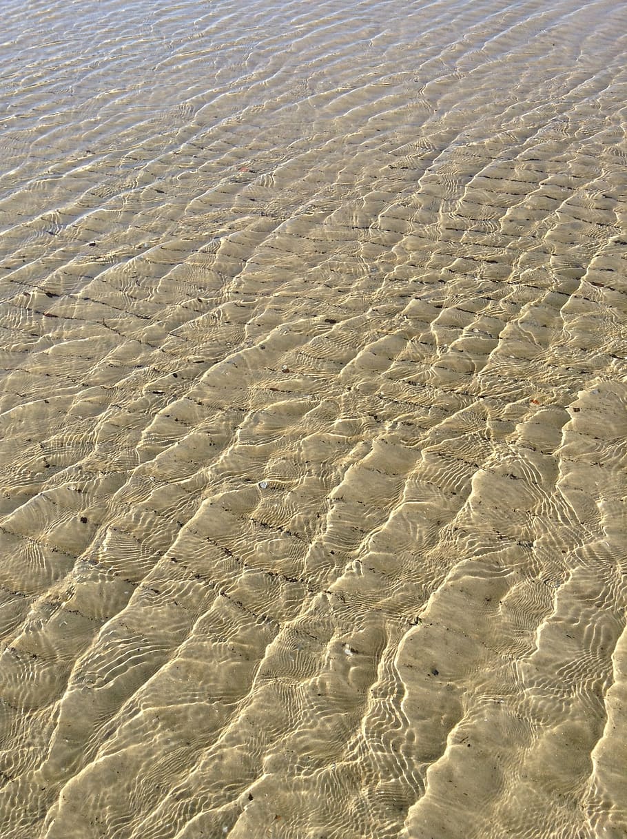 Sand, Pattern, Waves, Beach, Sea, transparent, vacation, travel HD wallpaper