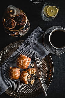 Sweet buns with cream cheese inside, cake, food, delicious, pastry HD wallpaper