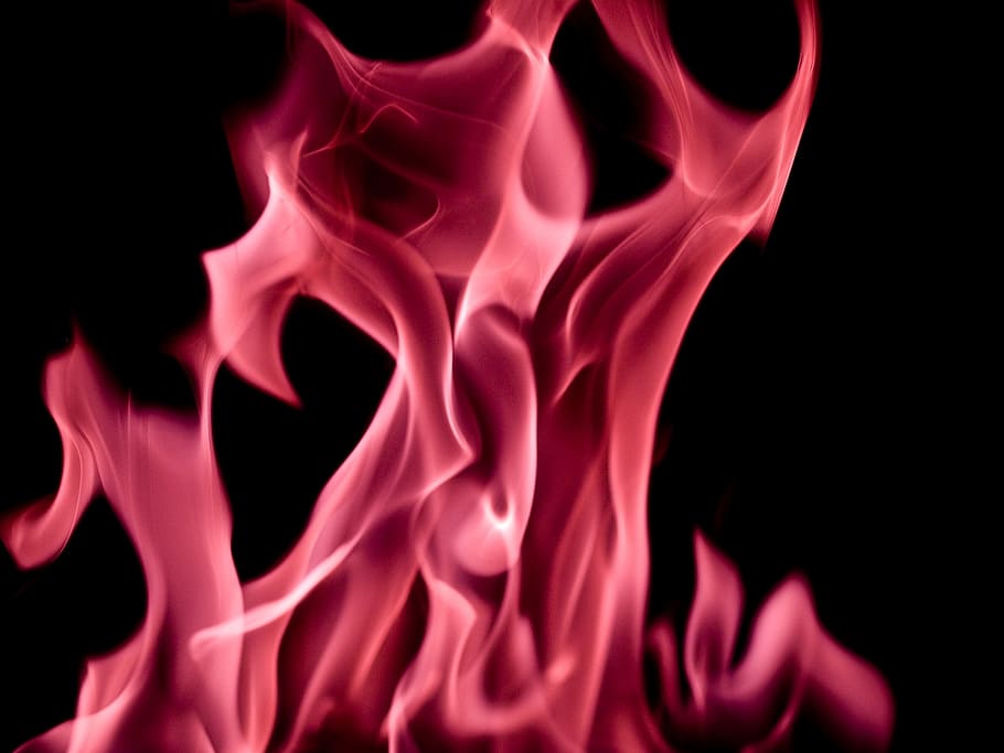 Flames, Flickering, Fire, Burning, Study, energy, bright, colorful, HD wallpaper