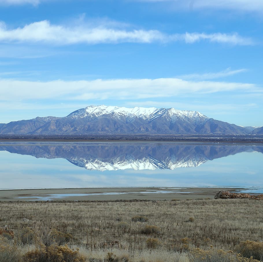 Great Salt Lake, Antelope Island, Utah, united states, mountain