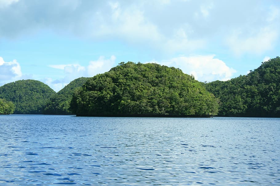 islands, water, palau, landscape, wilderness, scenery, natural HD wallpaper
