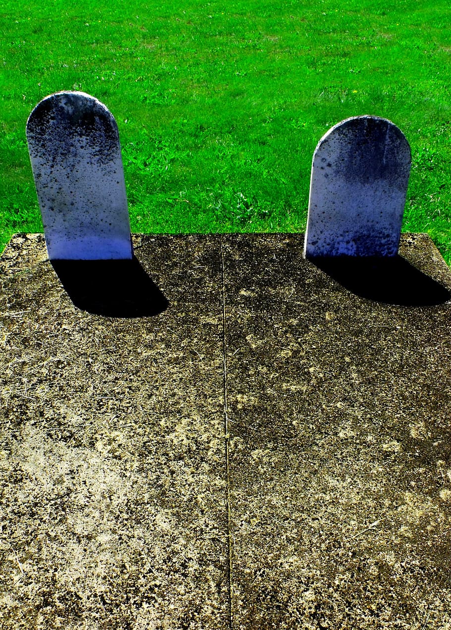 tombstones, gravestones, cemetery, graveyard, memorial, dead HD wallpaper