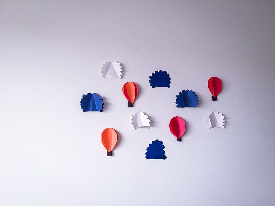 Paper Craft, Wall, Decor, Retro, wall decor, design, pattern HD wallpaper