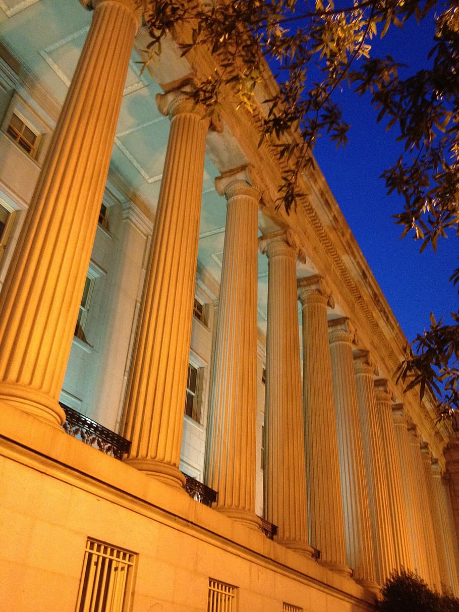 washington, dc, water, night, evening, outside, washington dc HD wallpaper