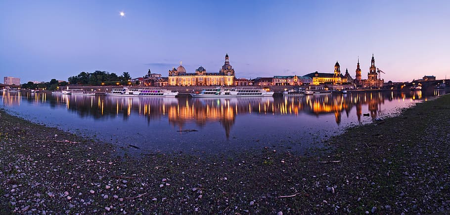 dresden, old town, architecture, abendstimmung, frauenkirche HD wallpaper