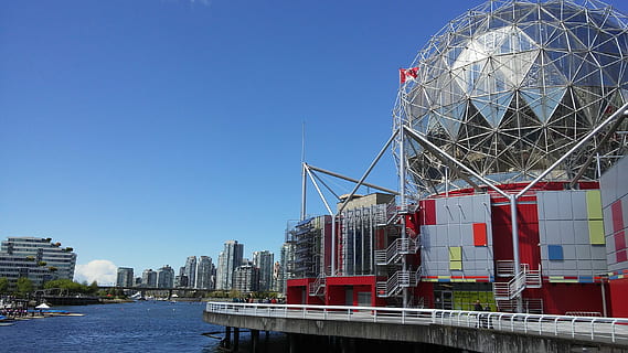 vancouver, canada, foreign countries, science world, sunny HD wallpaper