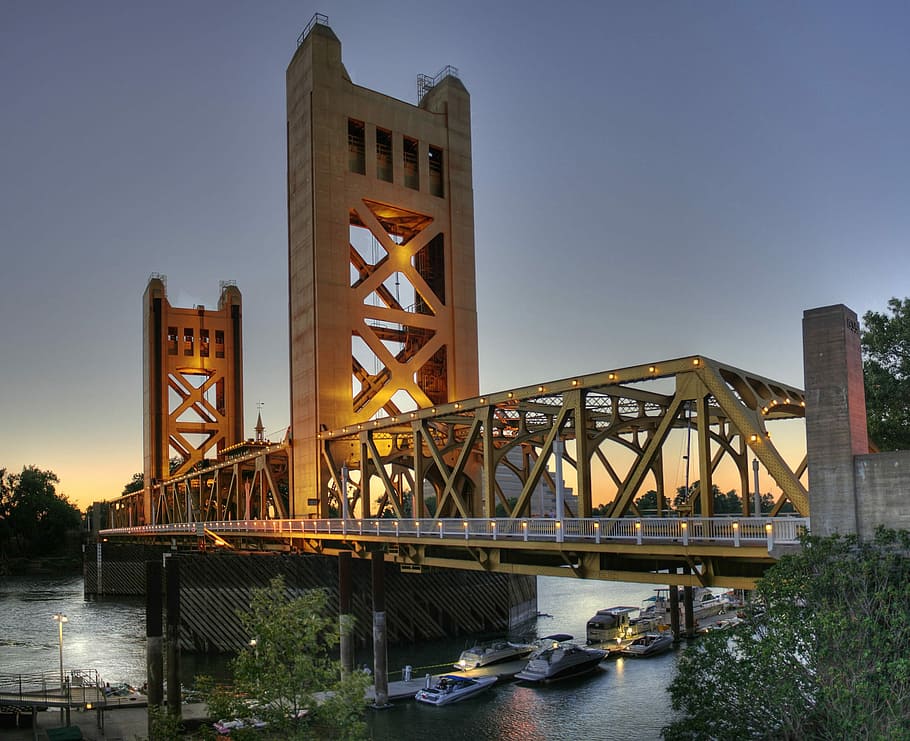 boats crossing under the bridge, Bridge, River, Tower Bridge HD wallpaper
