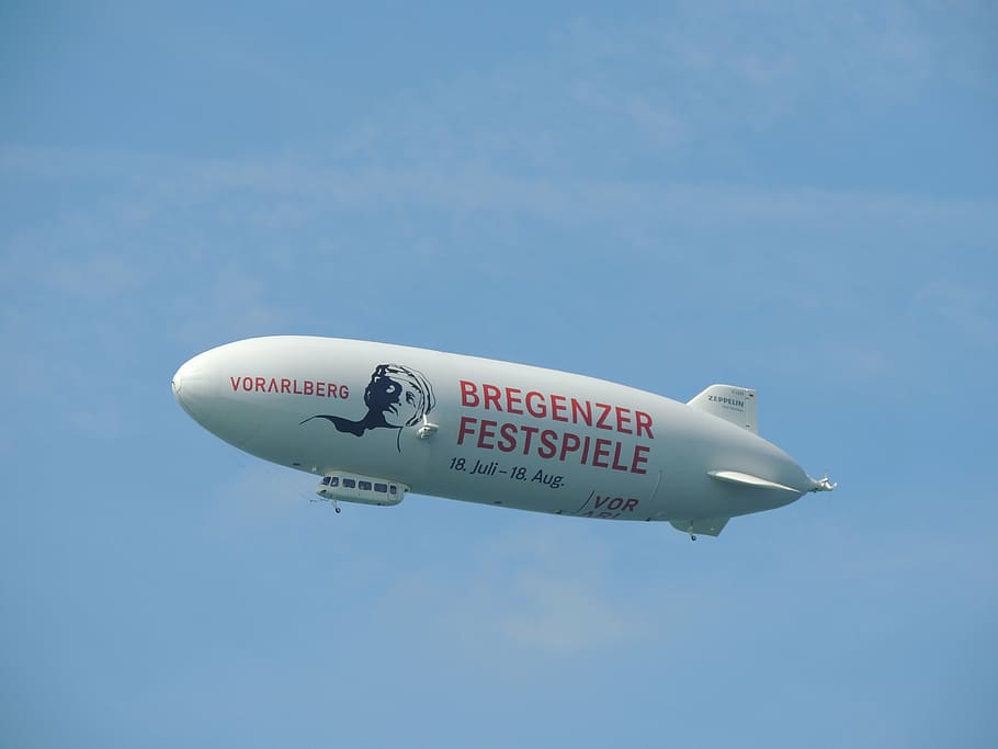 zeppelin, lake constance, germany, bregenz, air vehicle, airplane