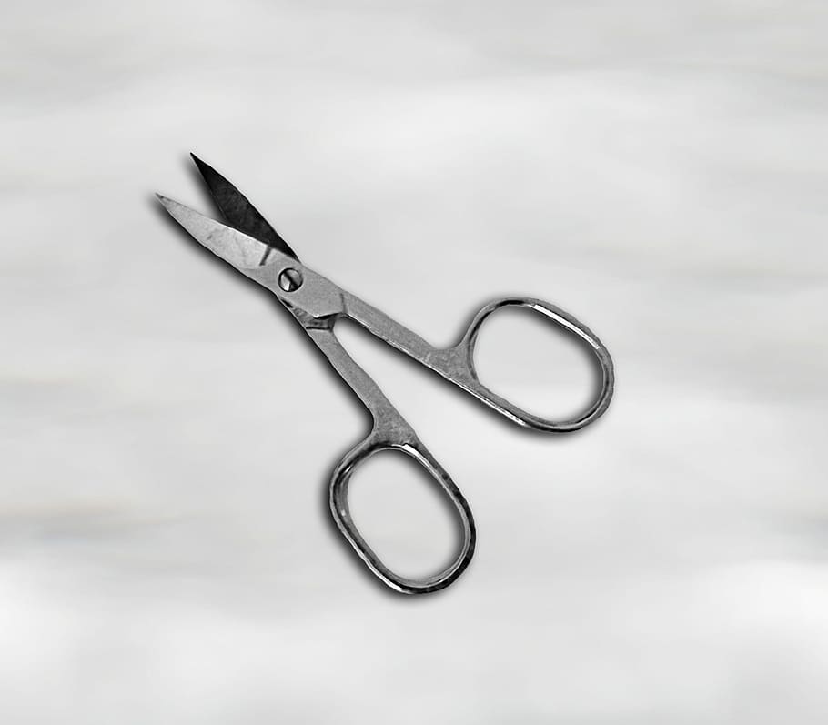 Nail Scissors, Tool, Metal, cut, work tool, barber, no people, HD wallpaper