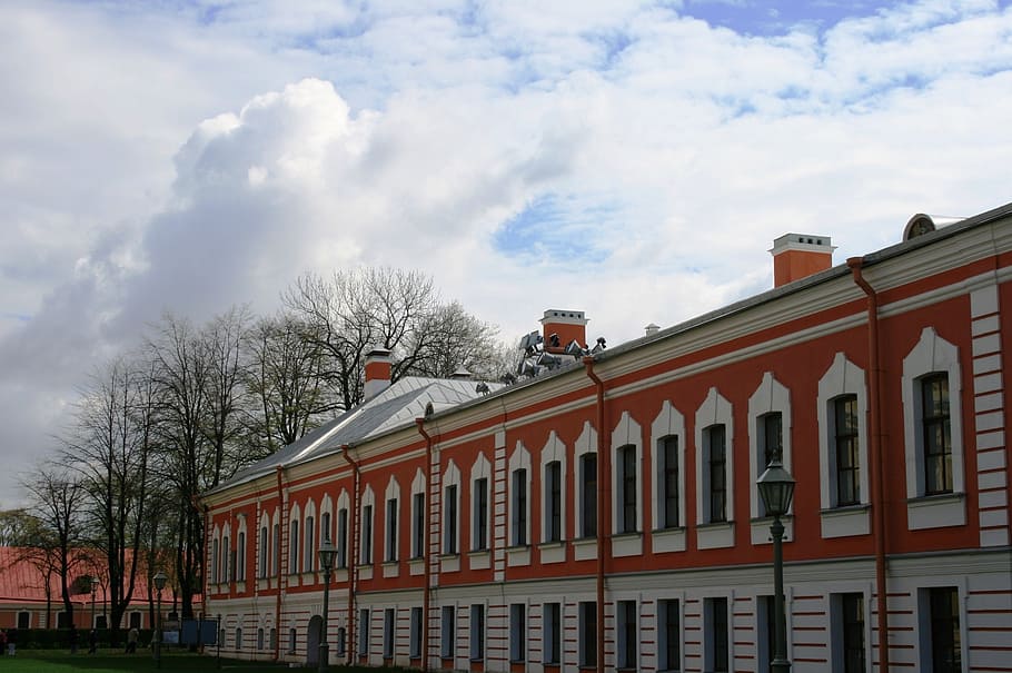 building, historic, architecture, walls, red, detail, white HD wallpaper