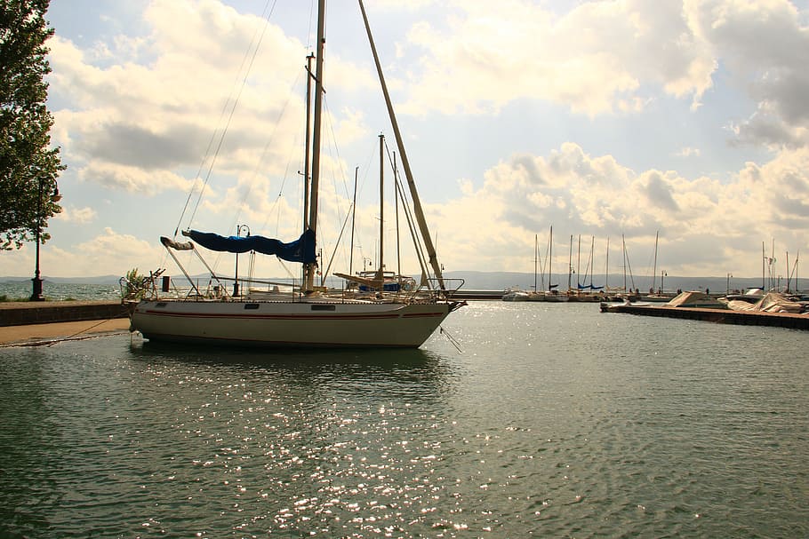 sailboat, yacht, nautical, marine, vessel, fishing, water, sea HD wallpaper