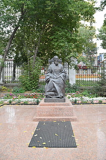 irkutsk, monument, architecture, park, statue, tree, sculpture HD wallpaper