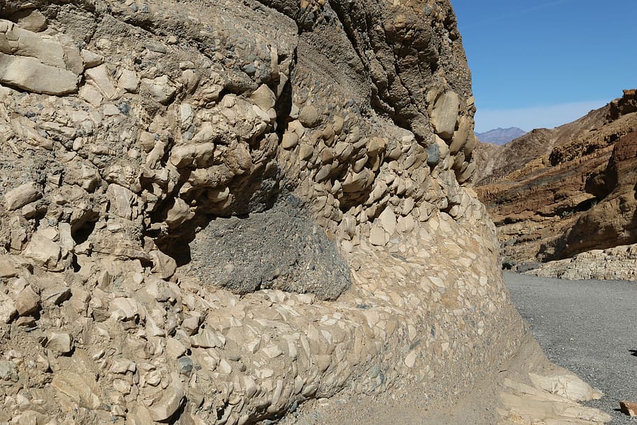 Death Valley, Sliding Rock, California, nature, rock - Object HD wallpaper