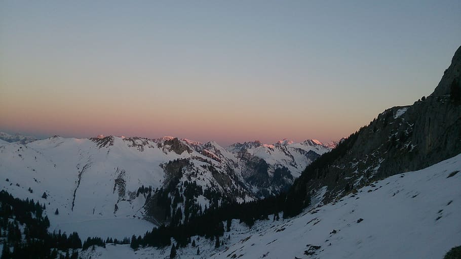 berner, alpine, sunrise, snow, mountain, sky, cold temperature, HD wallpaper