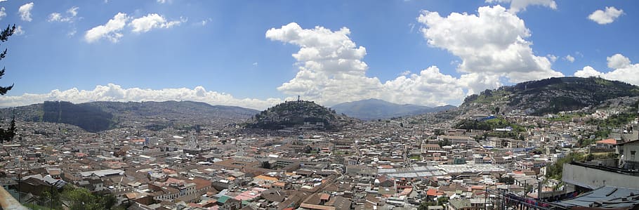 quito, city, panoramic, landscape, architecture, view, construction HD wallpaper