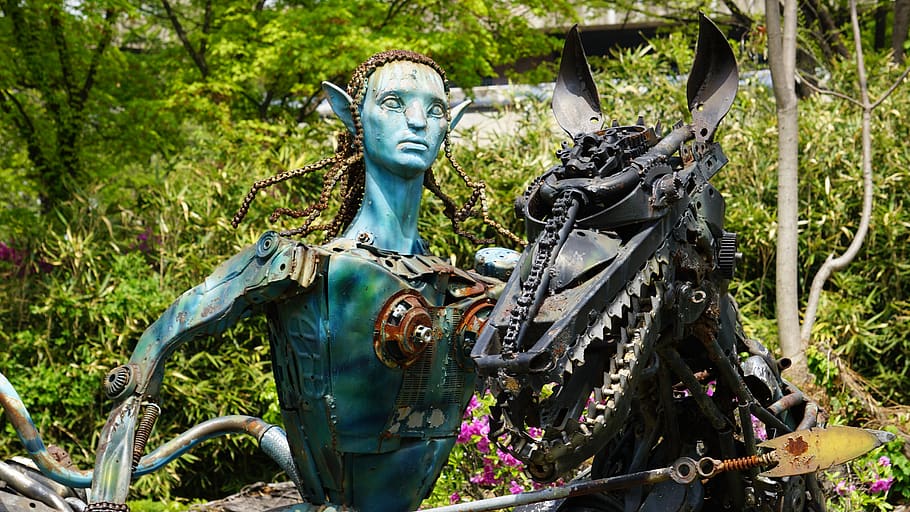 wood, nature, statue, avatar, representation, human representation HD wallpaper