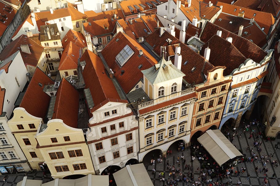 prague, czech republic, capital, vencel square, building, architecture HD wallpaper