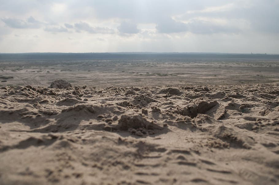 landscape, desert, sand, view, the background, dry, desert błędowska HD wallpaper