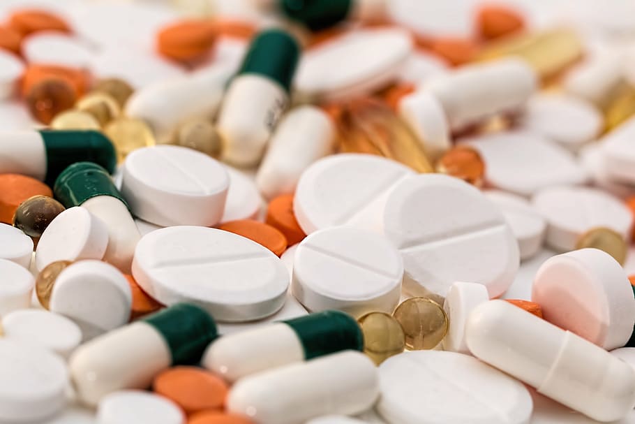 assorted medication pill lot, headache, pain, pills, tablets