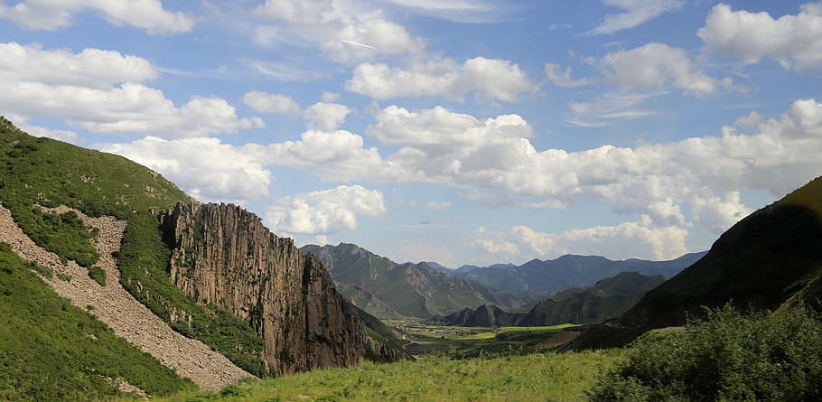 Cloud, Mountain, Scenery, Badaling, the scenery, nature, landscape HD wallpaper