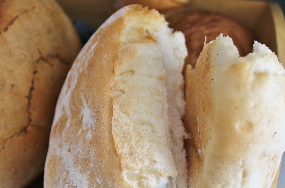 white bread, breadbasket, food, breakfast, food and drink, close-up HD wallpaper