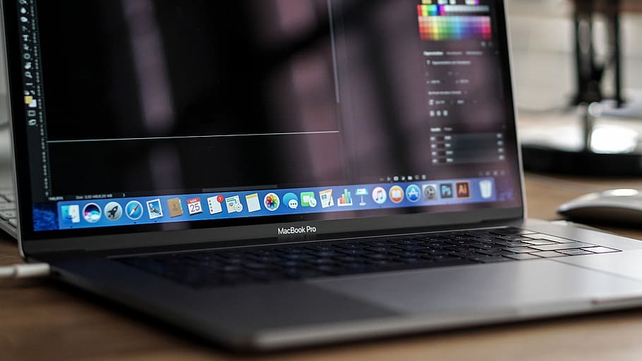 space gray MacBook pro, space gray MacBook Pro, work, working HD wallpaper
