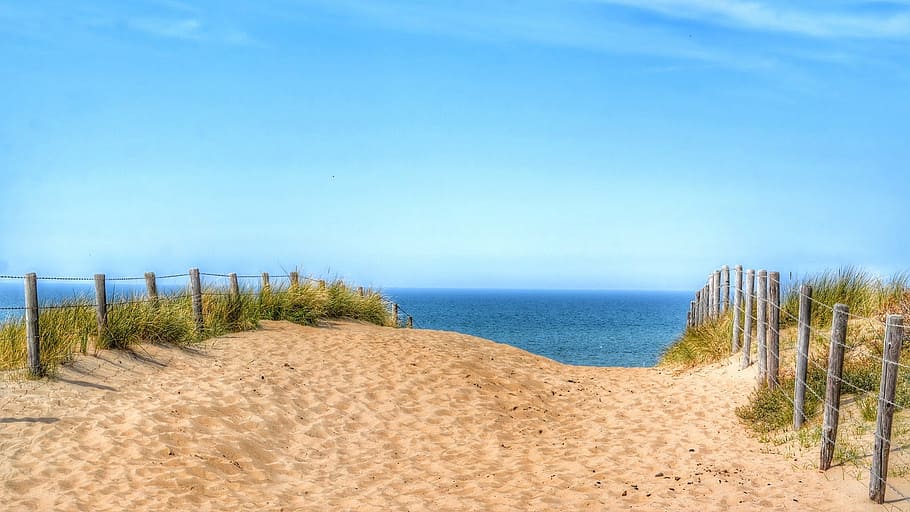beach, summer beach, sea, sand, ocean, water, sky, coast, nature HD wallpaper