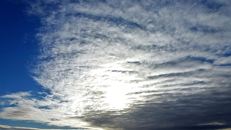 nature, sky, blue, cloud, cloudy sky, cloud - sky, low angle view HD wallpaper