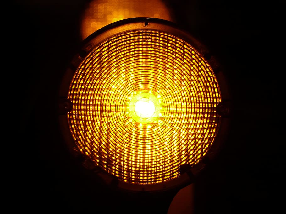 warning lights, warnblinkleuchte, light source, road, light signal HD wallpaper