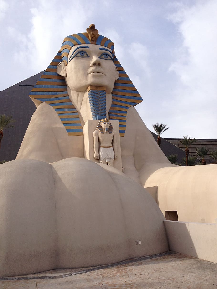 luxor, sphinx, egypt, vegas, monument, sightseeing, trip, sculpture HD wallpaper