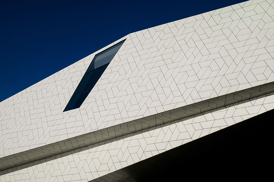 white concrete building, photo of white board, architecture, pattern HD wallpaper