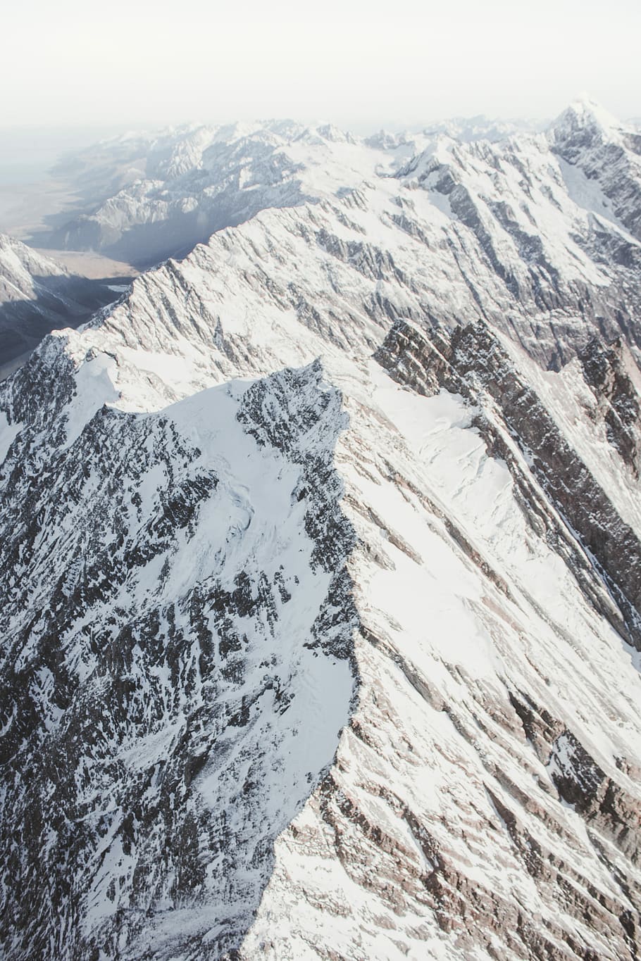photo of glacier mountain during daytime, brown mountain covered by snow during daytime HD wallpaper